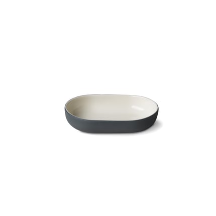 Салатник малый Esma Dereboy Capsule Ellipse Графит, Айвори